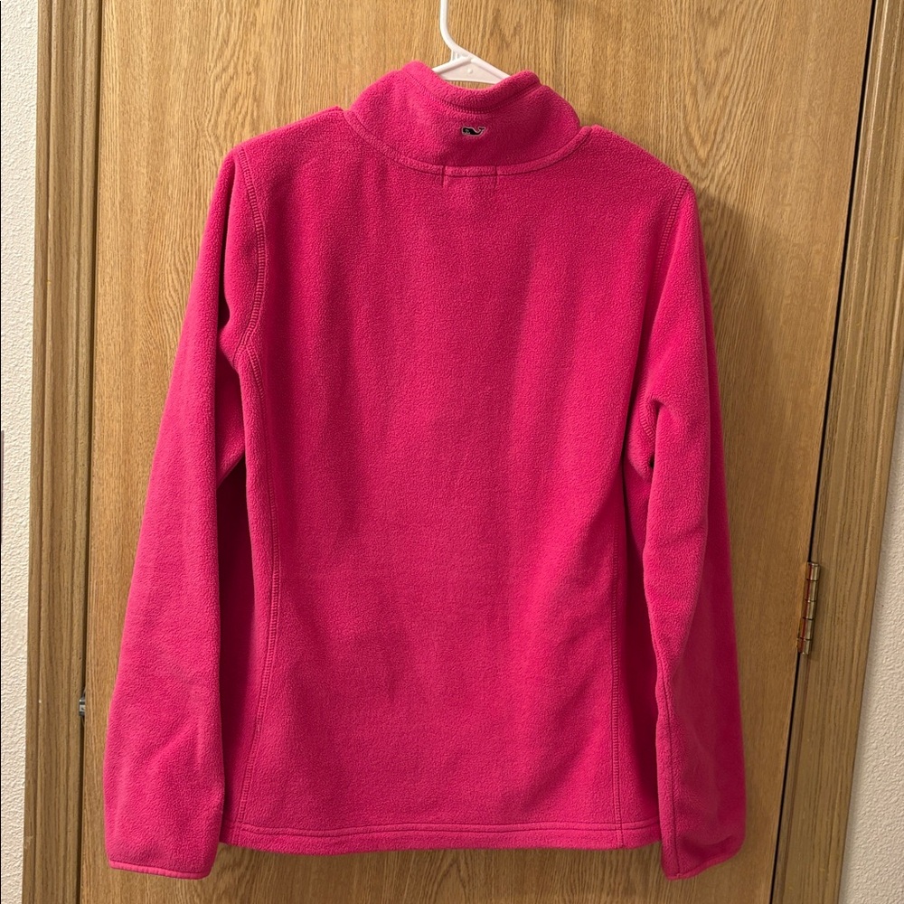 Vineyard Vines Bright Pink Fleece Jacket - Picture 4 of 4